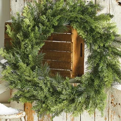 Raz 28" Real Feel Cedar Pine Greenery Christmas Wreath W4102412