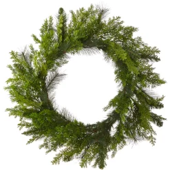 Raz 28" Real Feel Cedar Pine Greenery Christmas Wreath W4102412