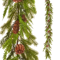 Raz 6' Real Feel Evergreen And Pine Christmas Garland G4212945