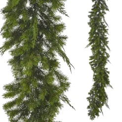 Raz 9' Real Feel Green Mixed Cedar And Pine Christmas Garland G4152043