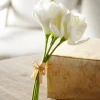 Raz 12" Real Feel White Amaryllis Bundle F4302310