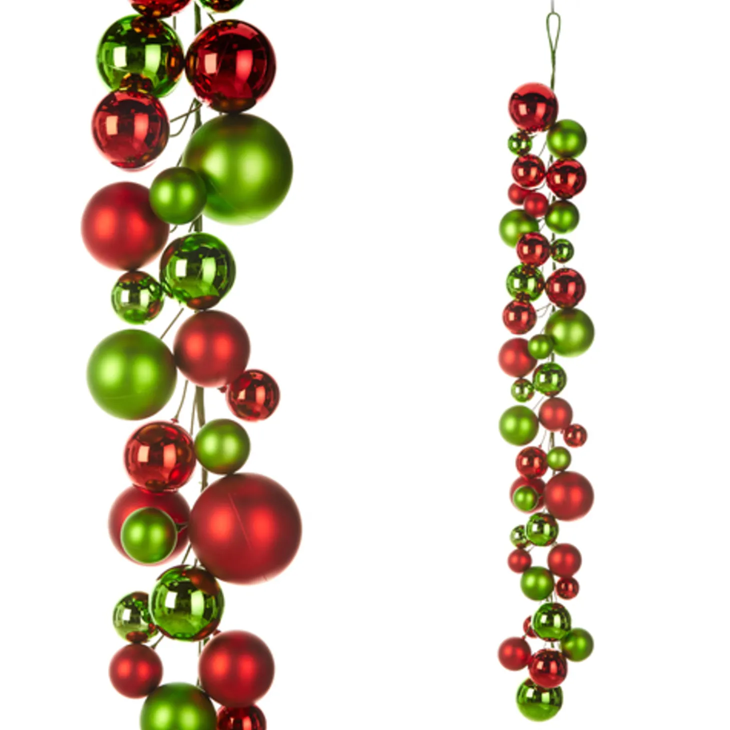 Raz 4' Red And Lime Green Ball Ornament G4332724