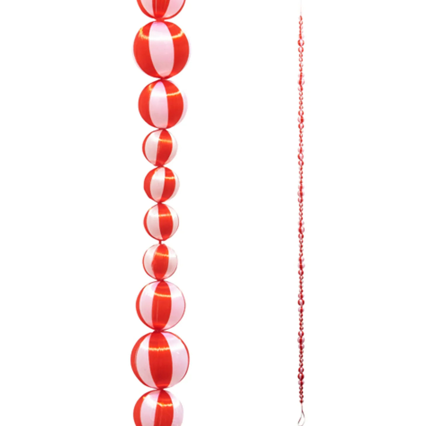 Raz 6' Red And White Peppermint Silk Christmas Tree Garland G4415526