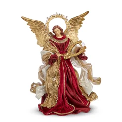 Raz 15.5" Red Angel Christmas Tree Topper 4310656