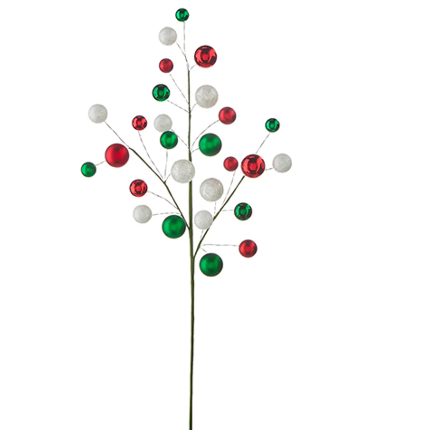 Raz 31" Red, Green, And White Ball Christmas Tree Spray F4202329