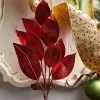 Raz 34.5" Red Metallic Leaf Christmas Tree Spray F4310301
