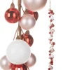 Raz 4' Red, Pink, And White Ball Garland G4316252