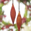 Raz 8" Red Teardrop Glass Christmas Ornament 4222877