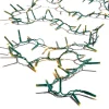 Raz 36.5' Remote Snake Garland Green Wire W 500 White Lights G3937043
