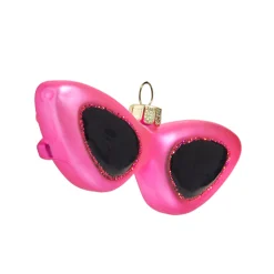 Raz 4.5" Retro Pink Sunglasses Glass Christmas Ornament 4452884