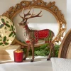 Raz 12.5" Saddled Reindeer Christmas Figure 4301612