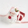 Raz 5.25" Santa Drinking Cocoa Glass Christmas Ornament 4352851