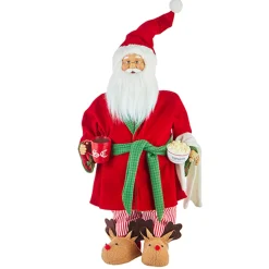 Raz 24.25" Santa In Robe Christmas Figure 4215516