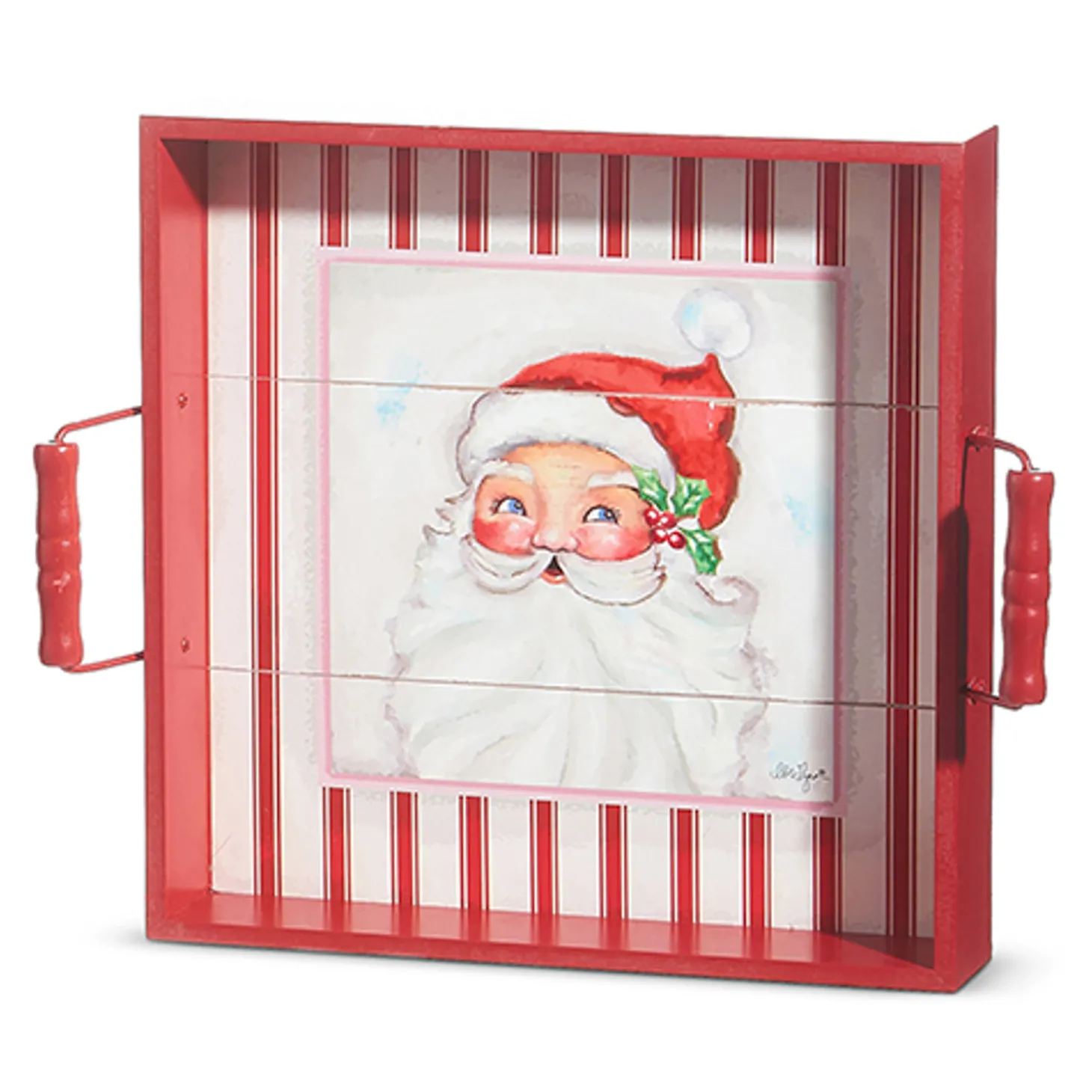 Raz 16" Santa Tray Christmas Decoration 4312366