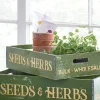 Raz 18" Seeds And Herbs Crates Set Of 2 4211218