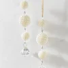 Raz 7.5" Set Of 2 Pearl Drop Christmas Ornament 4316084