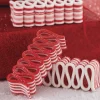 Raz 4" Set Of 3 Red And White Ribbon Candy Christmas Ornament 4215563