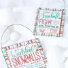 Raz 6.75" Set Of 2 Snowballs For Sale Christmas Ornament 4216160