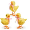 Raz 6.5" Sherpa Duckling Set Of 3 Easter Decorations 4453328