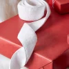 Raz 2.5" Sherpa White Wired Christmas Ribbon R4327710