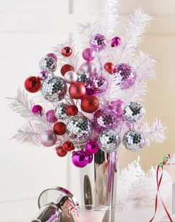 Raz 16" Silver Disco Ball Christmas Tree Spray F4432760