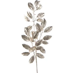 Raz 34" Silver Laurel Leaf Christmas Tree Spray F4322798