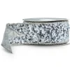 Raz 2.5" Silver Sequined Wired Christmas Ribbon R4371760