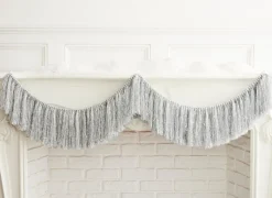 Raz 5' Silver Tinsel Christmas Tree Garland G4327318