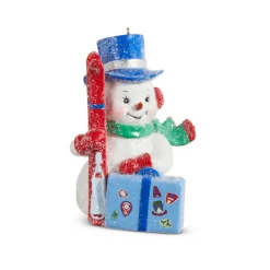 Raz 4" Ski Trip Snowman Christmas Ornament 4307012