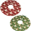 Raz 24" Small Red Or Green Retro Santa Christmas Tree Skirt