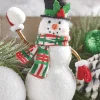 Raz 6" Snowman Throwing Snowball Christmas Ornament 4216170