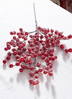 Raz 27.5" Snowy Red Berry Christmas Tree Spray F4306669