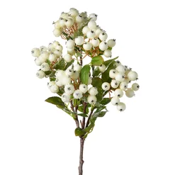Raz 22.75" Snowy White Berry Bush Christmas Tree Pick F4212932