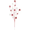 Raz 34" Striped Red And White Glittered Ball Christmas Tree Spray F4306778