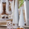 Raz 16.5" Textured White Cone Tree Set Of 2 Christmas Decoration 4412130