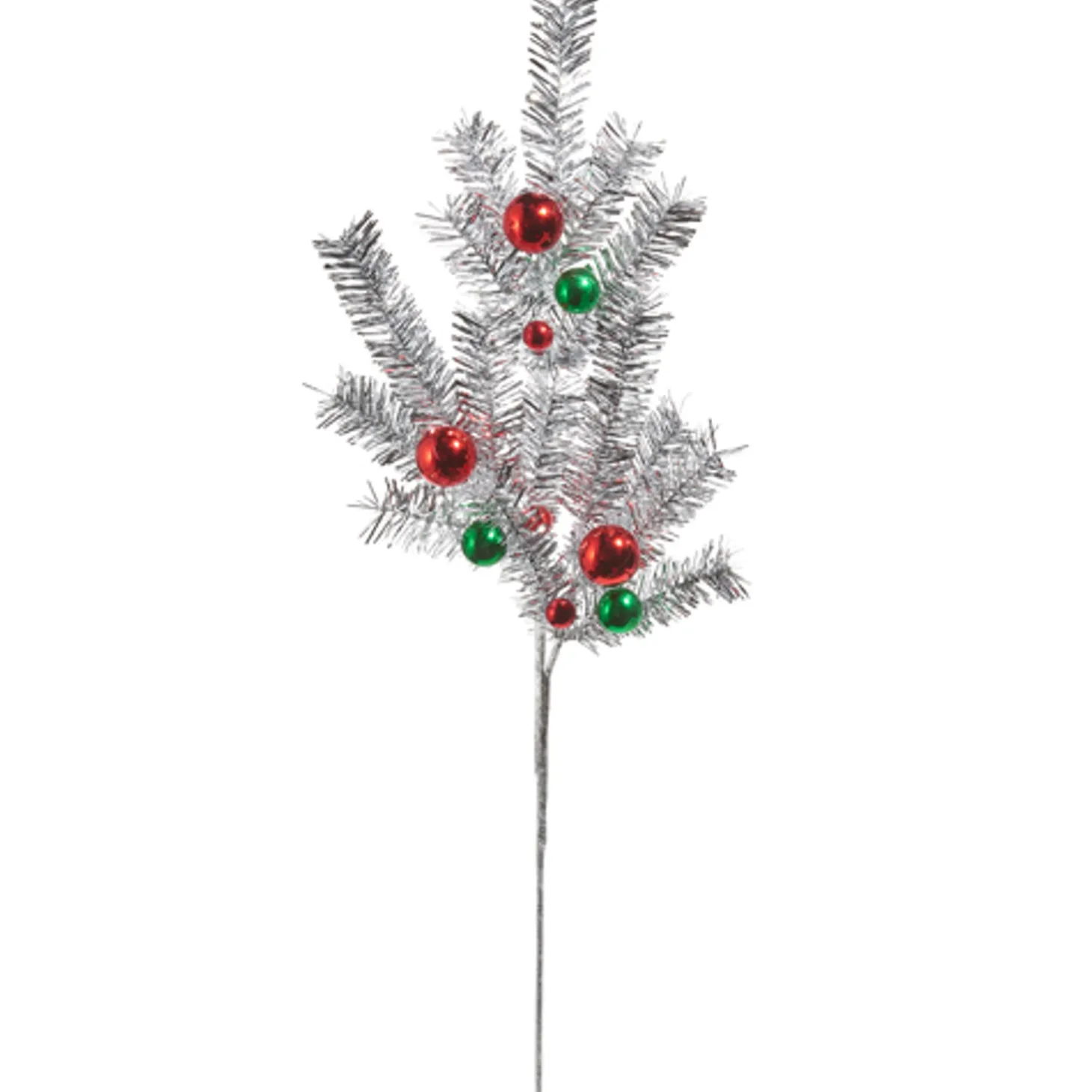 Raz 31" Tinsel And Ball Ornament Christmas Tree Spray F4406685
