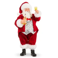 Raz 10.75" Toasting Santa Christmas Figure 4312500