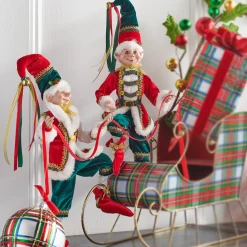 Raz 16" Traditional Posable Elf Christmas Figure 4202309