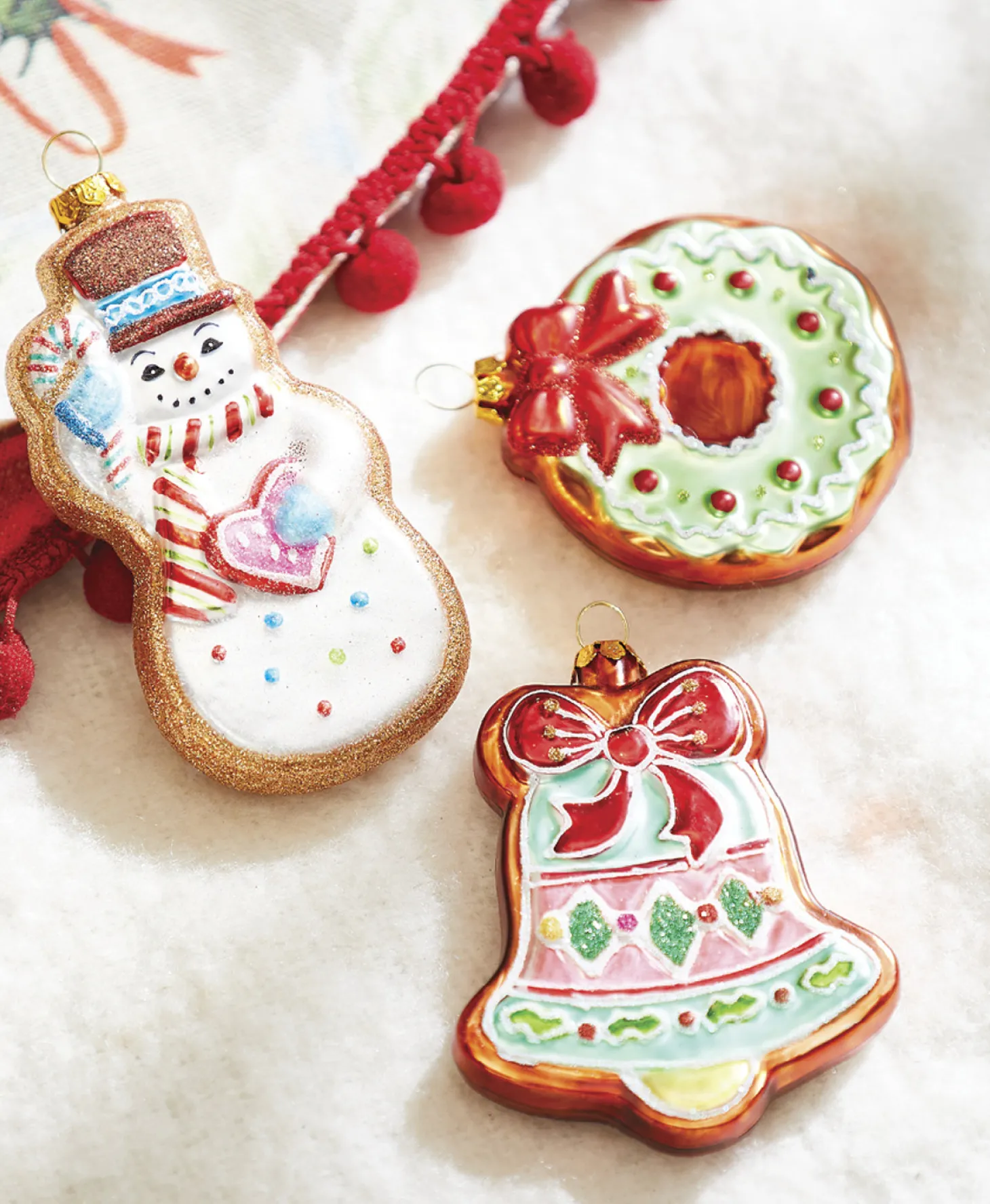 Raz 5" Vintage Cookie Glass Christmas Ornament 4220046