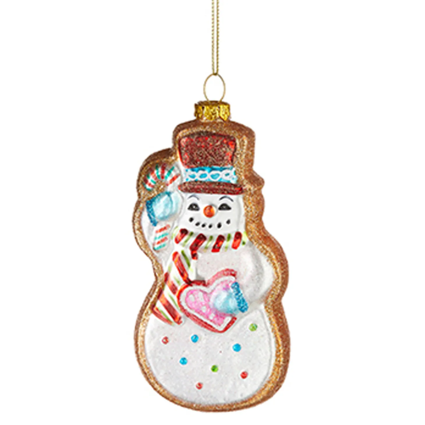 Raz 5" Vintage Cookie Glass Christmas Ornament 4220046