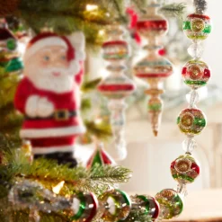 Raz 26" Vintage Ornament Christmas Tree Garland G4324553