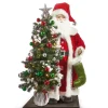 Raz 37" Vintage Santa And Lighted Tree Christmas Decoration 4415591