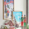 Raz 21.75" Vintage Ski Wall Sign Set Of 2 Christmas Decoration 4312361