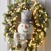 Raz 16" Whimsical Snowman Head Christmas Tree Topper 4416350