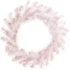 Raz 22" White And Pink Tinsel Christmas Wreath W4402271