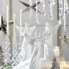 Raz 14" White Angel With Instrument Christmas Figures Set Of 3 4411301
