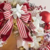 Raz 25" White Felt Poinsettia Christmas Tree Spray F4306768