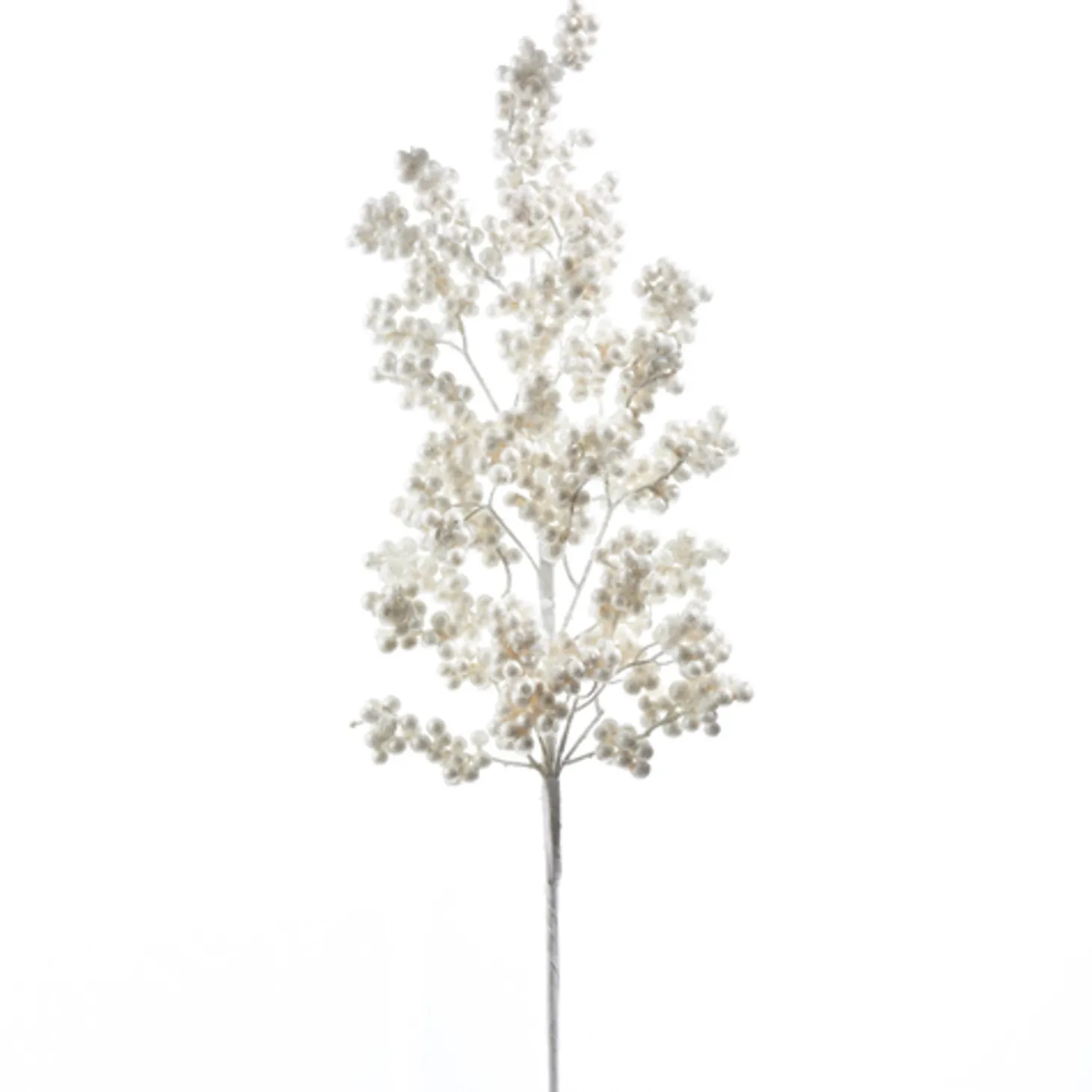 Raz 32" White Glittered Berry Cluster Christmas Tree Spray F4302392
