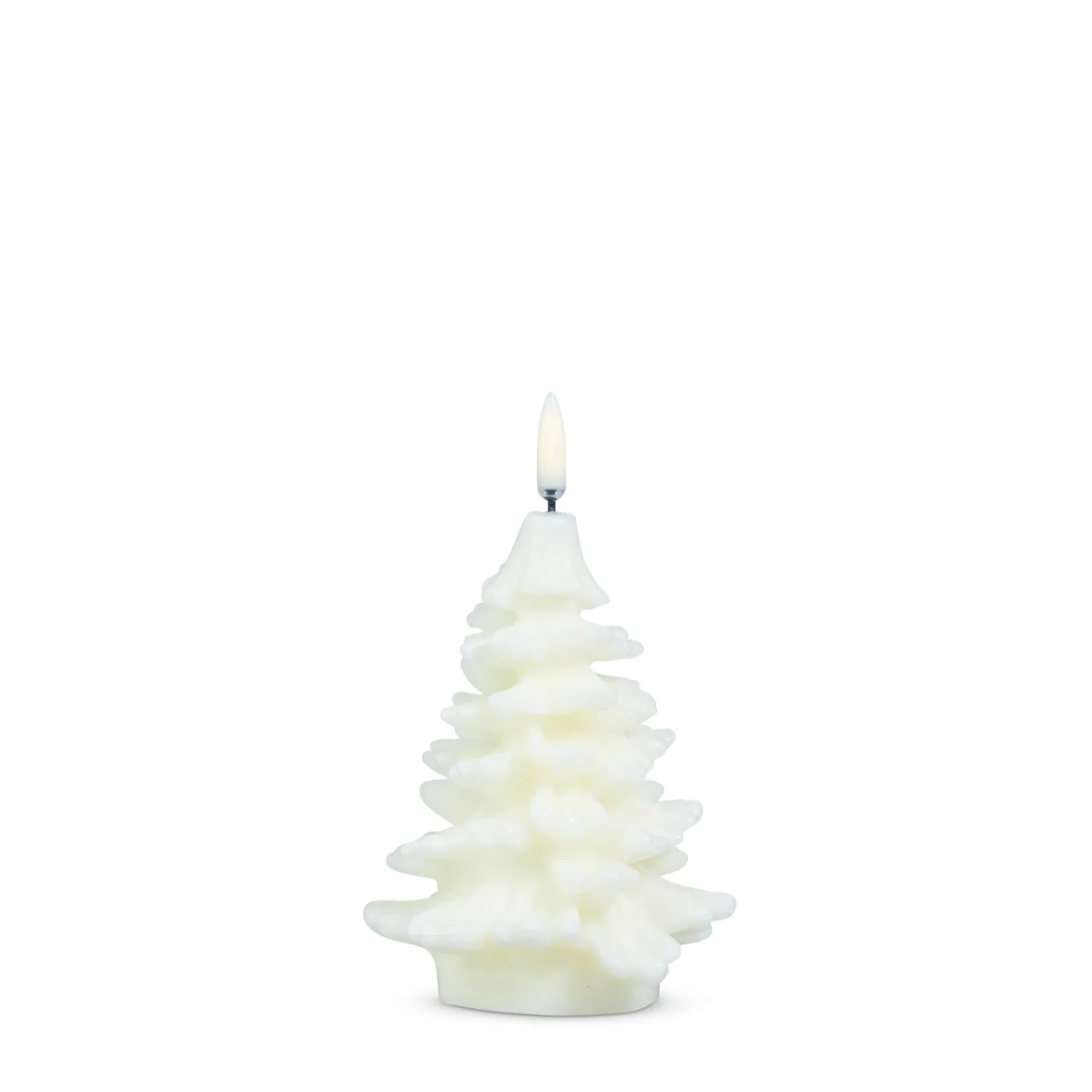 Raz 5.5" White Or Ivory Uyuni Christmas Tree Battery Operated Candle With Lighted Flickering Flame