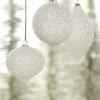 Raz 4" White Pearl Glass Christmas Ornament 4222816